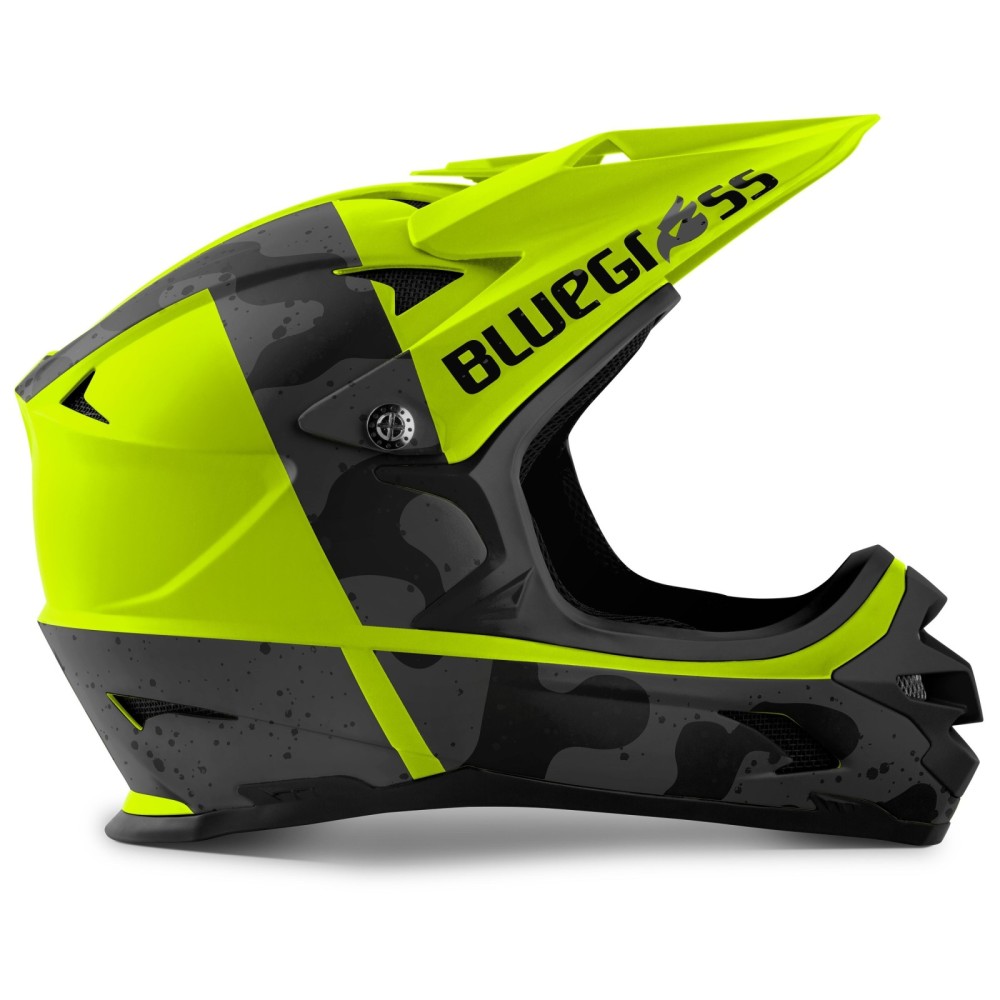 Black Camo Matt Bluegrass Intox Full Face Helmet
