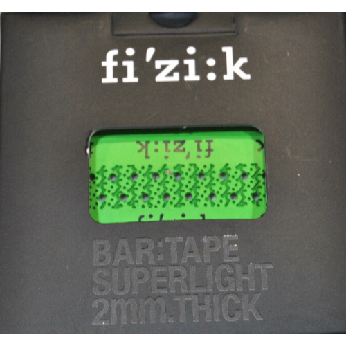 HANDLEBAR TAPE FIZIK SUPERLIGHT TACKY 2 MM GREEN CON LOGO | Reference: BT06-A00102