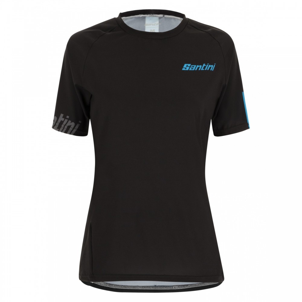 MAGLIA SANTINI SASSO MTB W NERO TURCHESE | Codice: 0M499LGLLSASSO_NETU