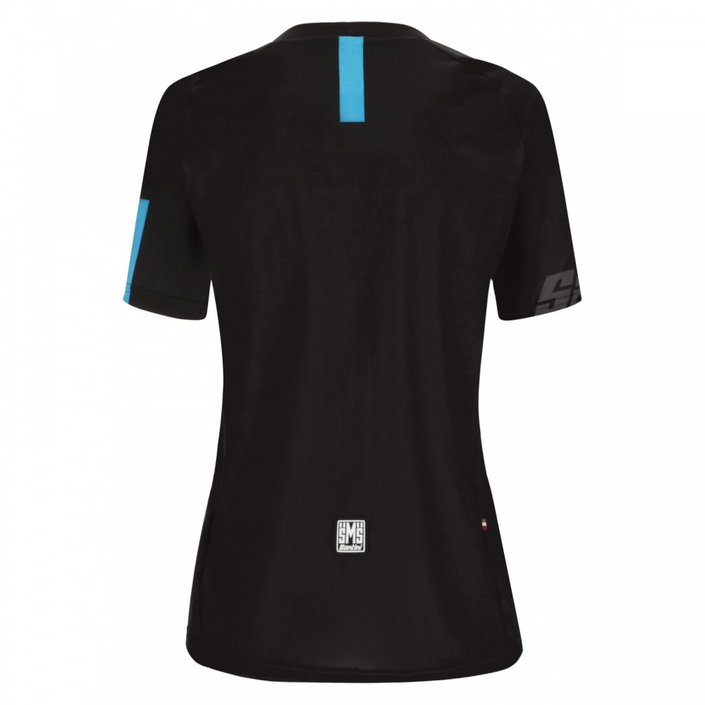 SHIRT SANTINI SASSO MTB W BLACK TURQUOISE | Reference: 0M499LGLLSASSO_NETU