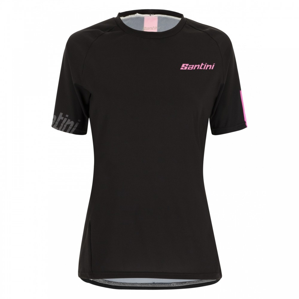 SHIRT SANTINI SASSO MTB W BLACK FUCHSIA | Reference: 0M499LGLLSASSO_NEFX