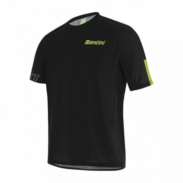 MAGLIA SANTINI SASSO MTB NERO VERDE FLUO | Codice: 0M499GLLSASSO_NEVF