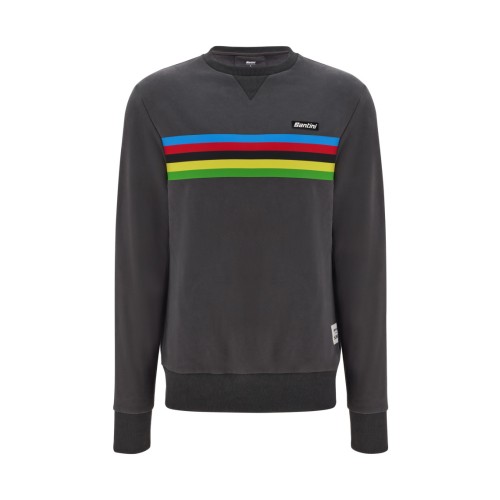 UCI WORLD CHAMPION CREW NECK SWEATSHIRT ASFALTO GREY