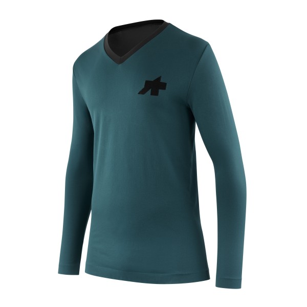 T-SHIRT ASSOS TACTICA LS TECH T5 FOUNDATION GREEN | Reference: 51.20.220.6P