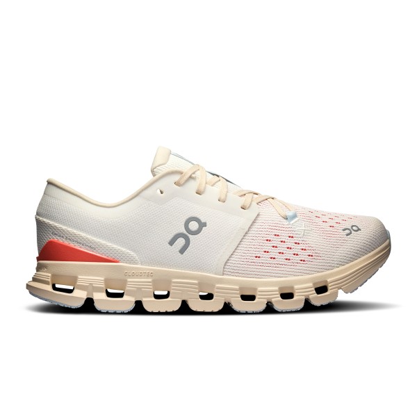 SHOES ON CLOUD X 4 WOMAN IVORY SALMON | Reference: 3WE30073297
