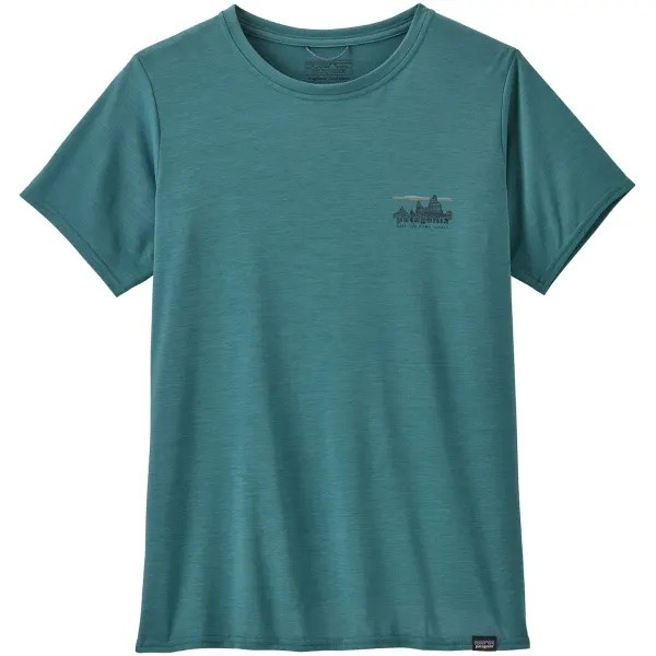 T-SHIRT PATAGONIA CAP COOL DAILY GRAPHIC WOMAN 73 SKYLINE WETLAND BLUE X DYE | Reference: 45250.SKWX