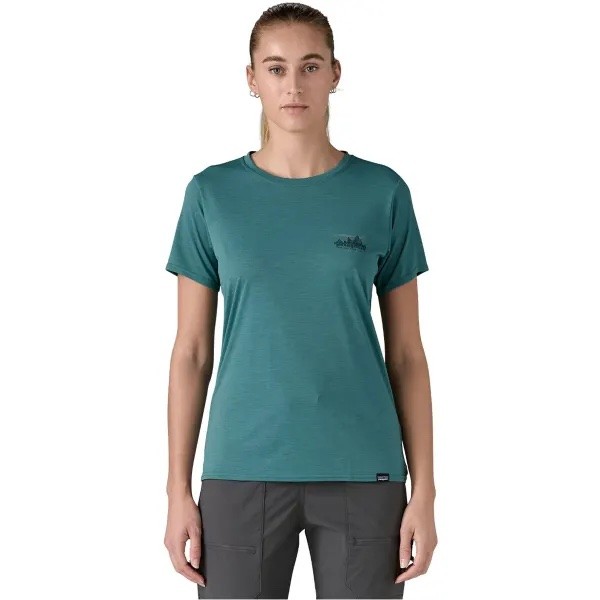 T-SHIRT PATAGONIA CAP COOL DAILY GRAPHIC WOMAN 73 SKYLINE WETLAND BLUE X DYE | Reference: 45250.SKWX