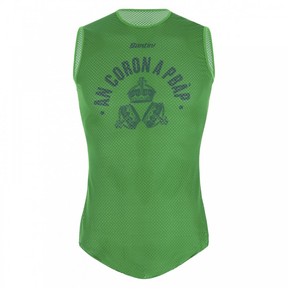 UNDERWEAR TANK TOP SANTINI UCI GREAT CHAMPIONS VILLACH 1987 GREEN | Reference: RE002GLLCROWN-VE