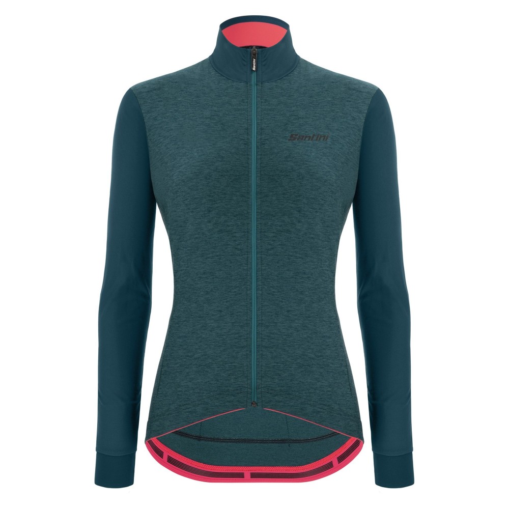 JERSEY SANTINI COLORE PURO THERMAL W L/S TEAL | Reference: 2W216175RCOLORPUR0_TE