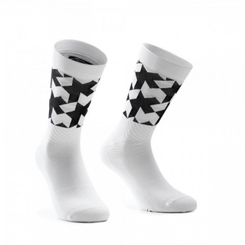 ASSOS MONOGRAM SOCKS EVO HOLY WHITE | Reference: P13.60.695.57