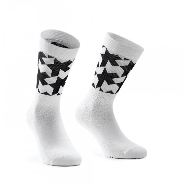 ASSOS MONOGRAM SOCKS EVO HOLY WHITE | Reference: P13.60.695.57