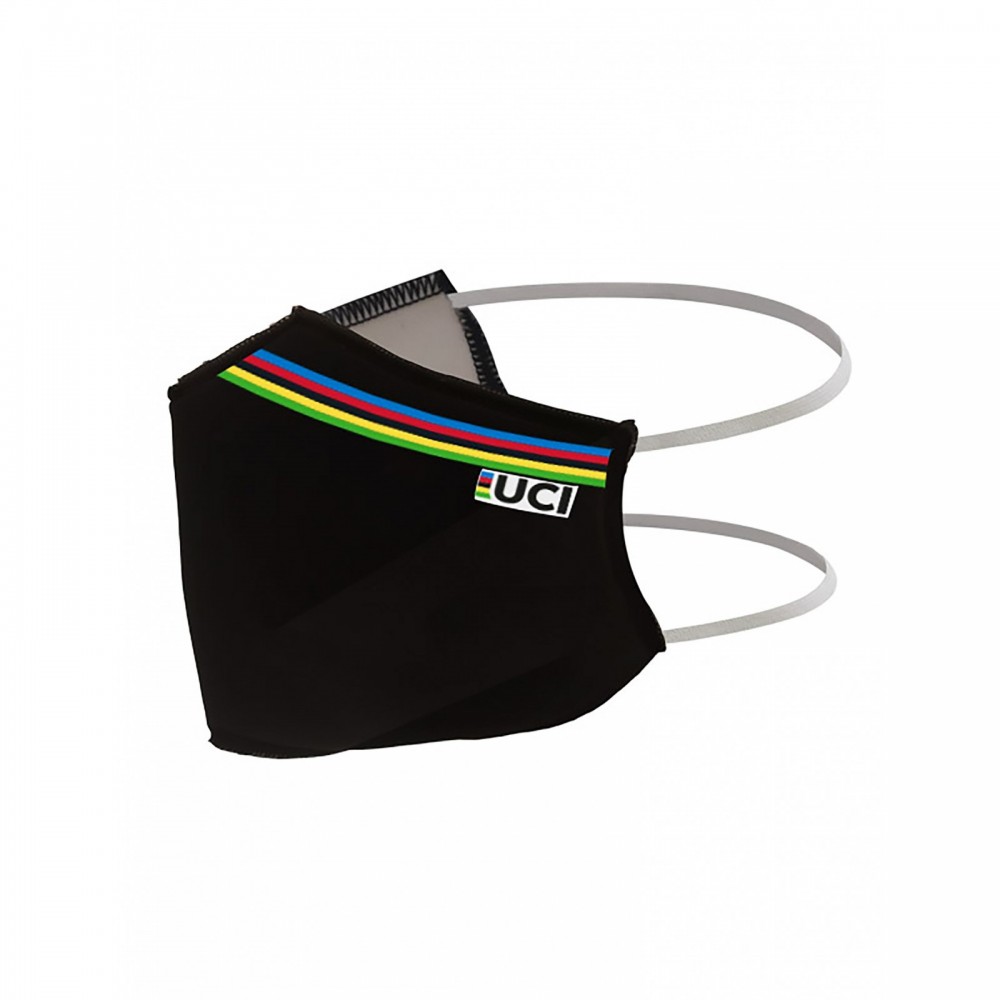 MASCHERINA SANTINI UCI 2020 BLACK | Codice: UMCVO2-NE