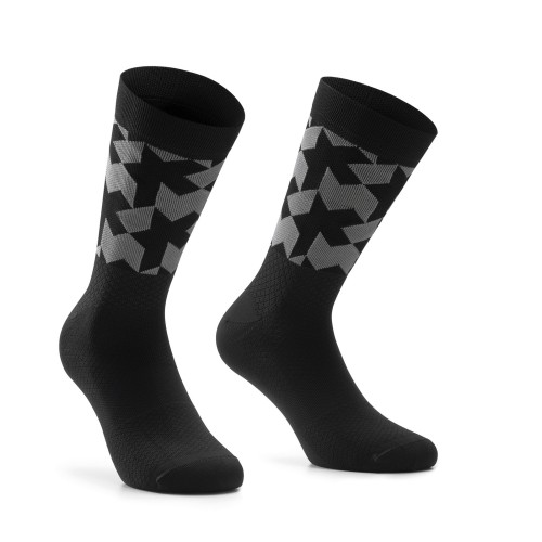 ASSOS MONOGRAM SOCKS EVO BLACK | Reference: P13.60.695.10